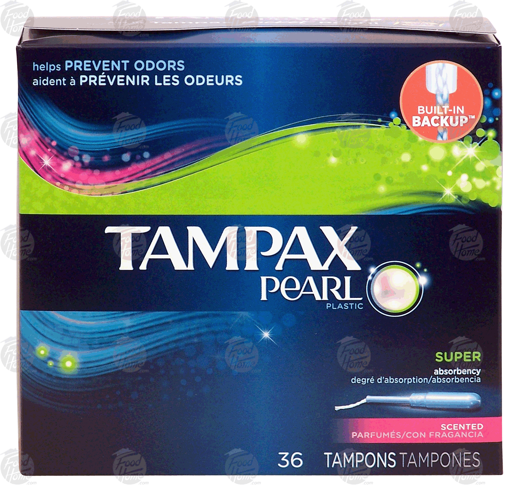 Tampax Pearl plastic tampon, super absorbency, fresh scent Full-Size Picture